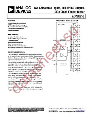 ADCLK950BCPZ-REEL7 datasheet  